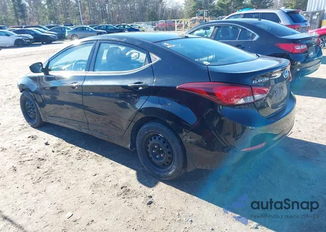 2016 Hyundai Elantra Se from USA, damaged, VIN KMHDH4AE9GU647152